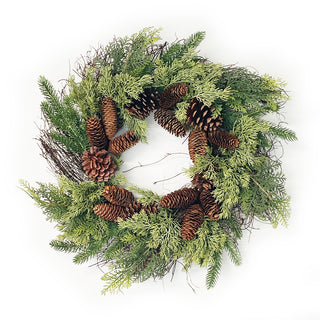 Mixed  Cedar Wreath 24"