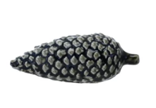 Stoneware Pinecones in Blue Assorted