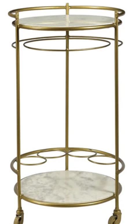 Yancy Round Bar Cart