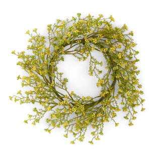 Yellow Mini Berry Candle Ring 14"