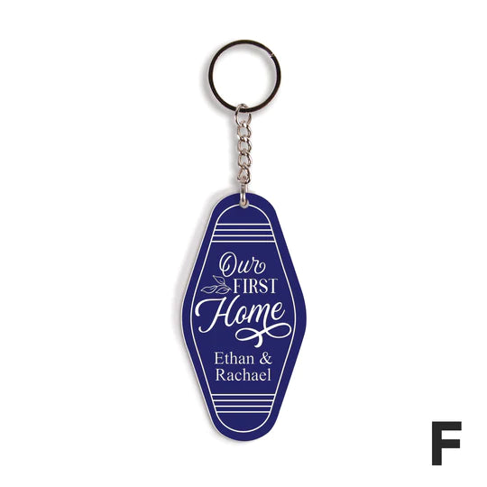 P. Graham Dunn Blue Vintage Keychain
