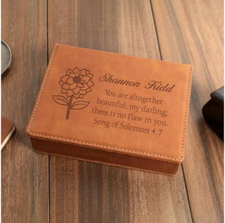 P. Graham Dunn Faux Leather Box