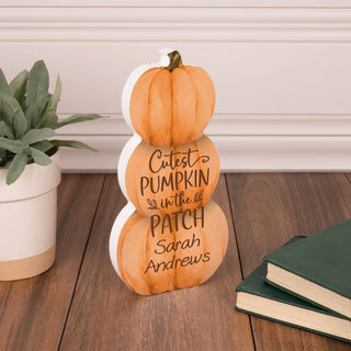P. Graham Dunn Personalized Stacked Pumpkin Sign