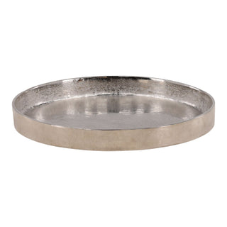 Zalia Tray in Silver
Silver round tray aluminum