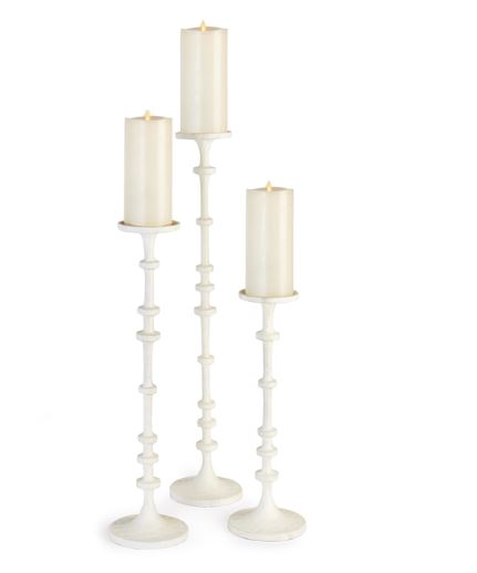 White Abacus Candle Stand