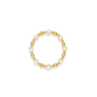 Ashlyn Pearl Beaded Stretchy Ring