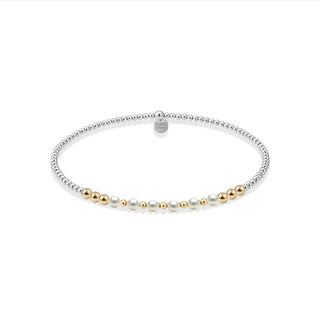 Berkley Pearl 14K Gold Filled 2-Tone Beaded Bracelet