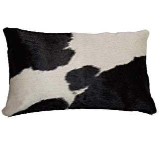 22x13" Black & White Hide Pillow
