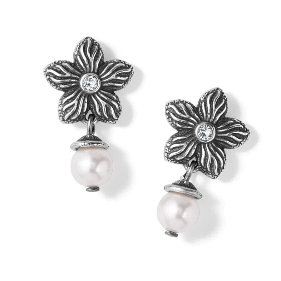 Brighton Bloom Flower Pearl Post Earrings