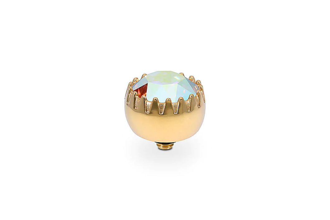 QUDO 10.5mm Gold London Top in Crystal Aurora Boreale