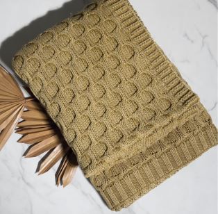 Washed Curvy Bronze Blanket