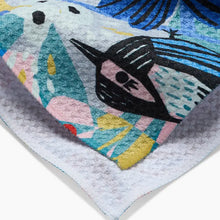 Load image into Gallery viewer, Geometry Birds &amp; Berries Tea Towel
