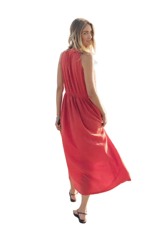 dylan Calli Dress in Chili