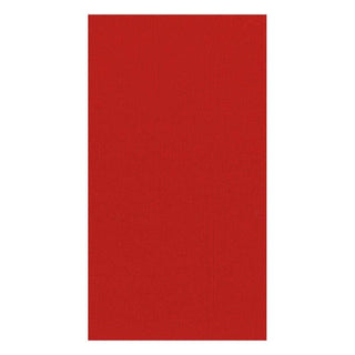 caspari Paper Linen Red Guest Towels Solid Airlaid - 12 In