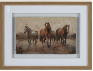brown horse white horse water