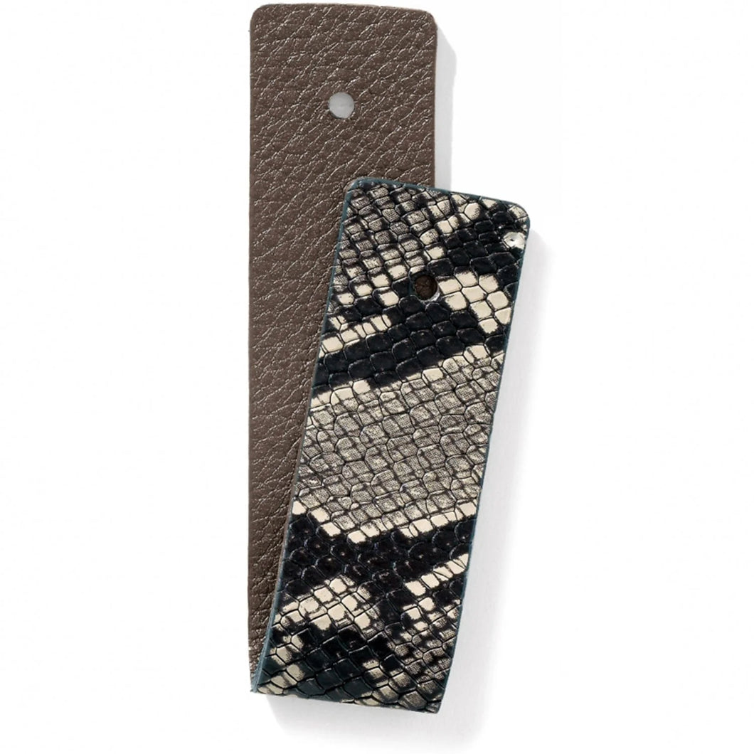 Brighton Christo Narrow Natural & Pewter Strap