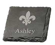 Load image into Gallery viewer, P. Graham Dunn Square Slate Set of 4 Coasters
