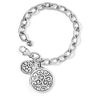 Brighton Contempo Medallion Link Bracelet, Silver