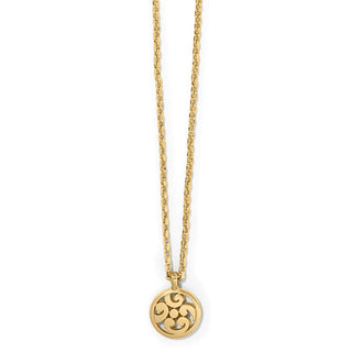Brighton Gold Contempo Medallion Petite Necklace