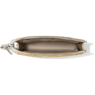 Brighton Contempo Straw Pouch in Natural/White
