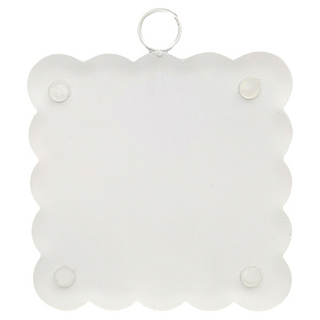 Santa's Little Helper Mini Scallop Metal Art