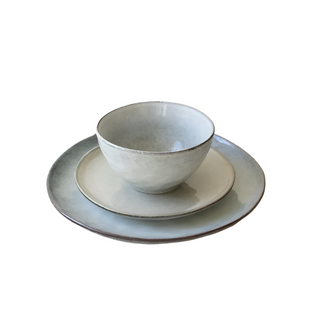 Storm Ceramic Dinner Plate, Salad Plate & Bowl, 3 Piece Set