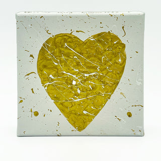 Gold Heart You're My Favorite with White Background Original Artwork