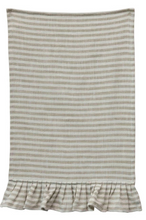 Load image into Gallery viewer, Cotton Striped Tea Towel with Ruffle Assorted

