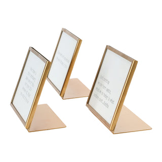 Metal and Glass Frame with Easel and Saying, 3 Styles