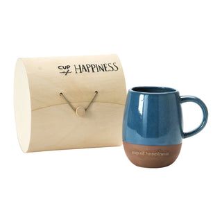 Stoneware Mug with Wood Gift Box Assorted