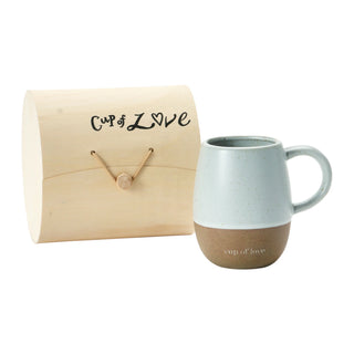 Stoneware Mug with Wood Gift Box Assorted