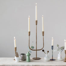 Load image into Gallery viewer, Antique Metal Candelabra
