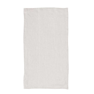 Oversized Stonewashed Linen Tea Towel in Ivory
