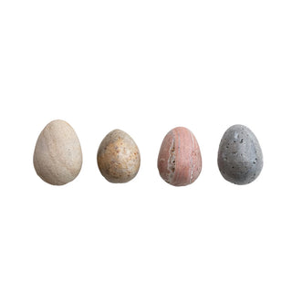 Carved Stone/Marble Egg, 4 Colors