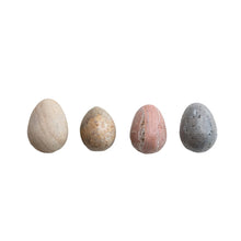 Load image into Gallery viewer, Carved Stone/Marble Egg, 4 Colors
