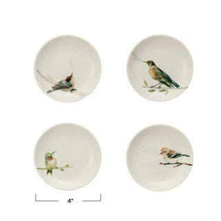 Bird on Branch Stoneware Dish Assorted
