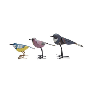 Hand-Painted Metal Bird Assorted