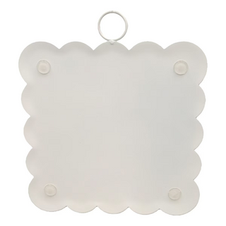Solitary Cardinal Mini Scallop Metal Art