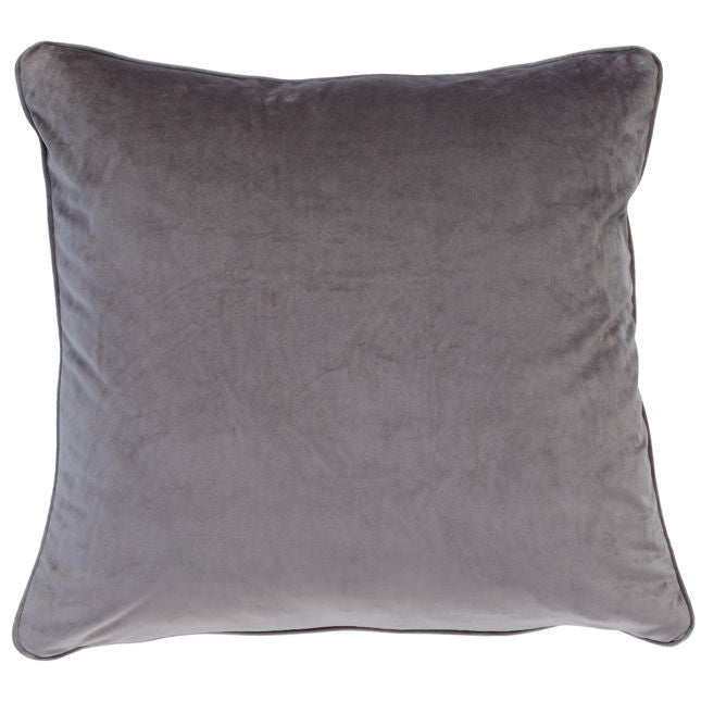 Grey Velvet Down Pillow