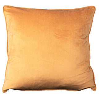 Iris Velvet Down Pillow in Orange
