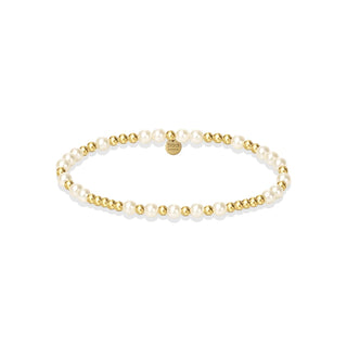 Emma 14K Gold Filled & Freshwater Pearl Beaded Bracelet
