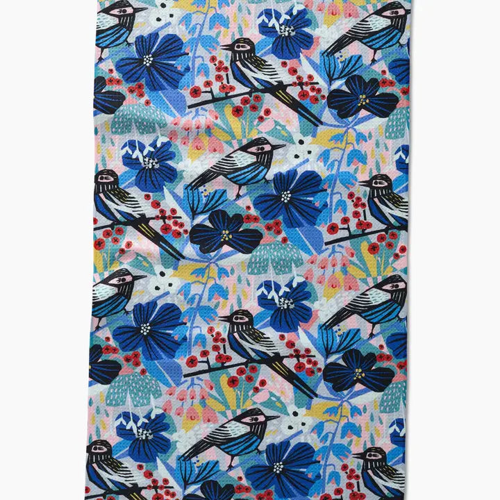 Geometry Birds & Berries Tea Towel