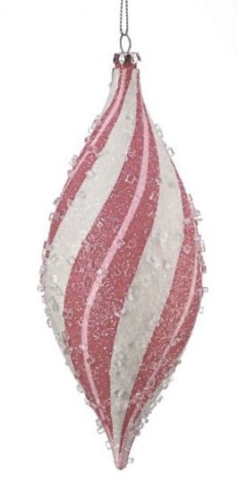 Sugar Peppermint Finial Ornament