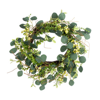 Mixed Eucalyptus Wreath 24"