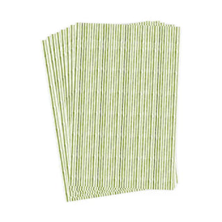 Anne Neilson Green Watercolor Striped Guest Towels