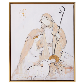 Holy Nativity Framed Canvas Wall Art