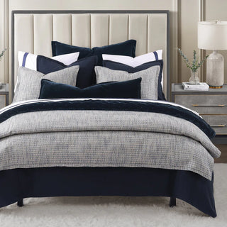 Blue Tweed Comfort Cover Set King
