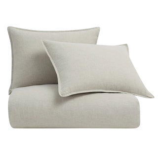 100% French Flax Linen Reversible Duvet Cover Set Natural