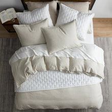 Load image into Gallery viewer, 100% French Flax Linen Reversible Duvet Cover Set Natural
