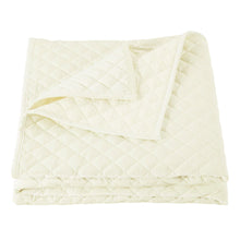 Load image into Gallery viewer, Velvet Diamond Quilt Set Cream
